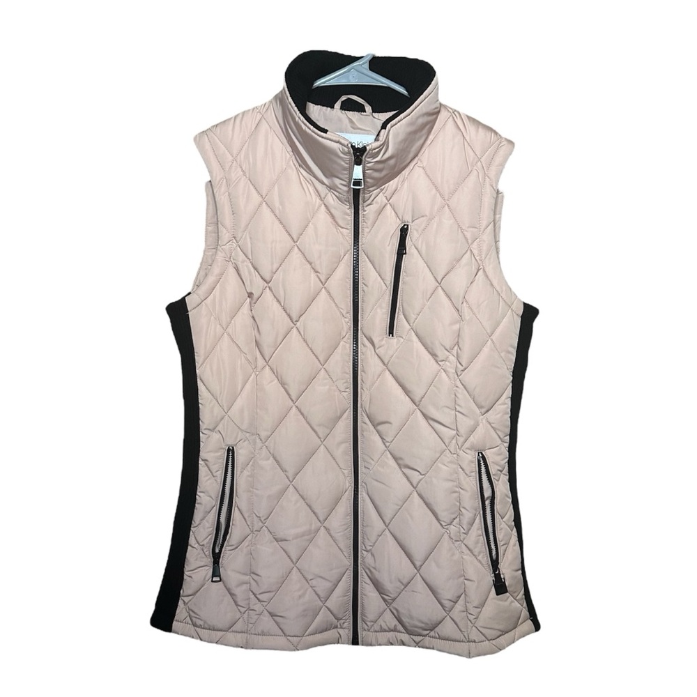 Calvin Klein Blush Pink Performance Puffer Vest Small